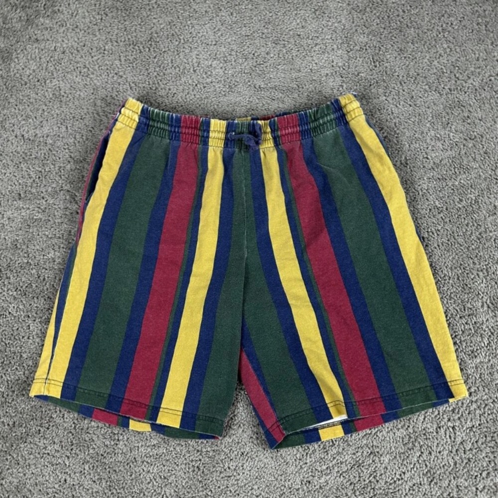 Guess Vintage 90’s era Color Bloc Shorts Mens Size Medium - Picture 2 of 8